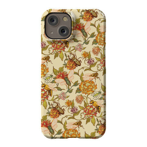 Florals & Hidden Insects Phone Case